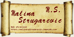 Malina Strugarević vizit kartica